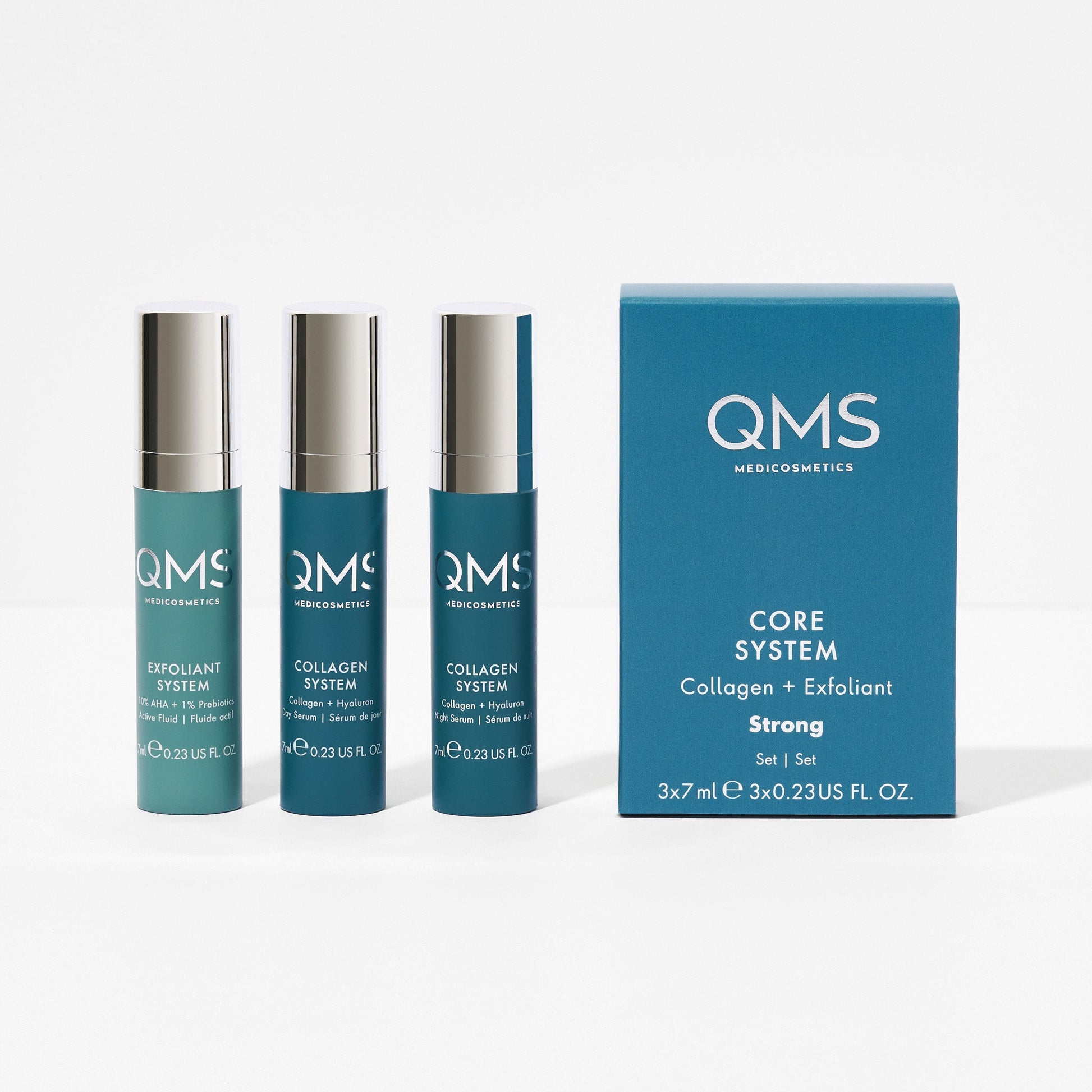 Day & Night 3 - Step Core Routine Set Strong 3x7ml - QMS Medicosmetics - USA and North America